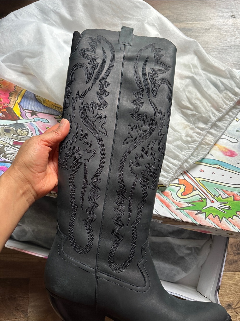 Jeffrey Campbell Finn Tall Western Boots - Picture 8 of 10